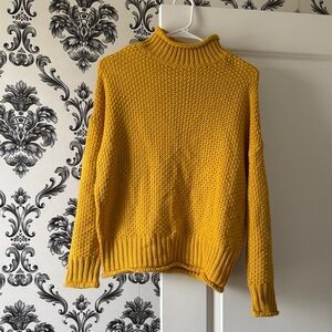 Pink Lily Mustard Yellow Women's Sweater